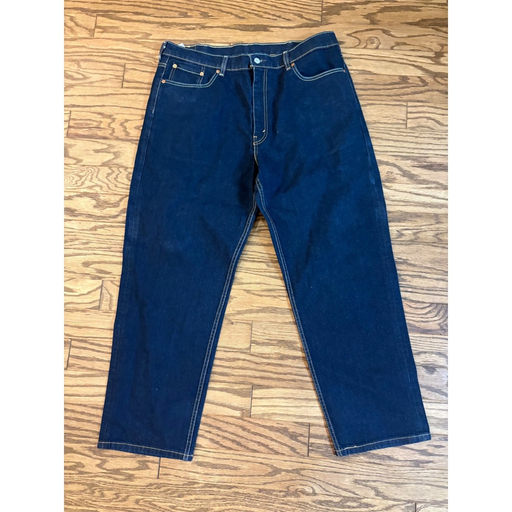 Levi's 550 Jeans Mens 40x30 Dark Wash Relaxed Fit Straight Leg Denim EUC